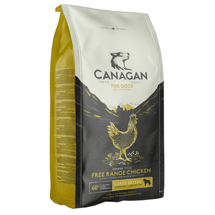 Hrana uscata pentru caini, Canagan, Grain Free Large Breed cu pui, 12 kg
