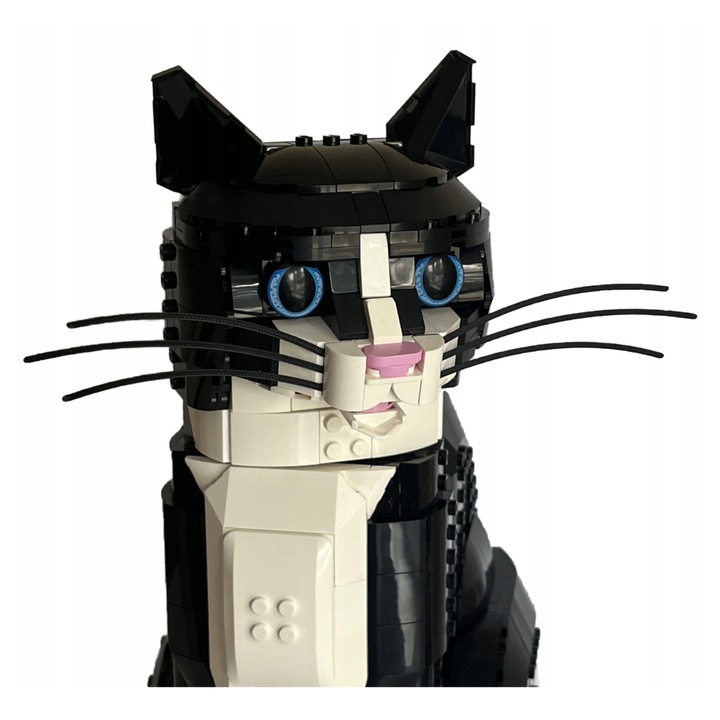 Macskabajusz, kompatibilis LEGO Ideas 21349-hez – A tökéletes kiegészítő a macskádnak - Fekete