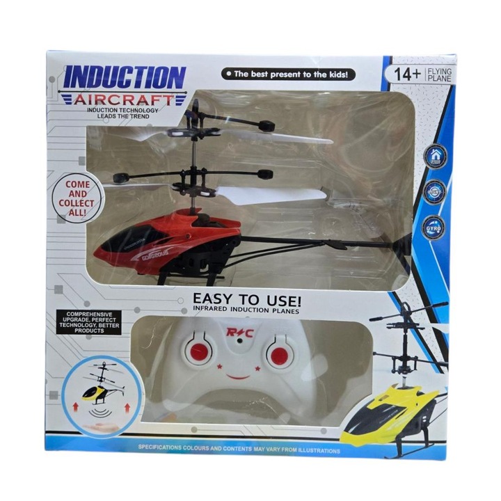 Elicopter cu telecomandă USB Piccolino, acumulator inclus, set complet
