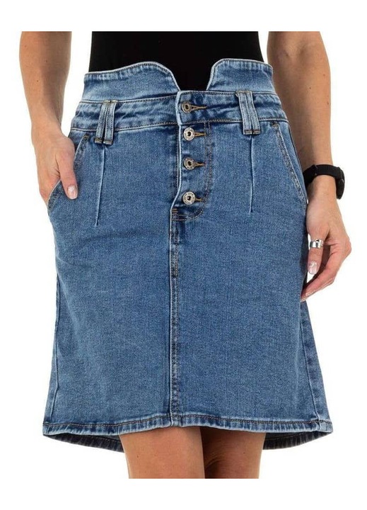 Fusta Daysie F008, albastru, Albastru, XS