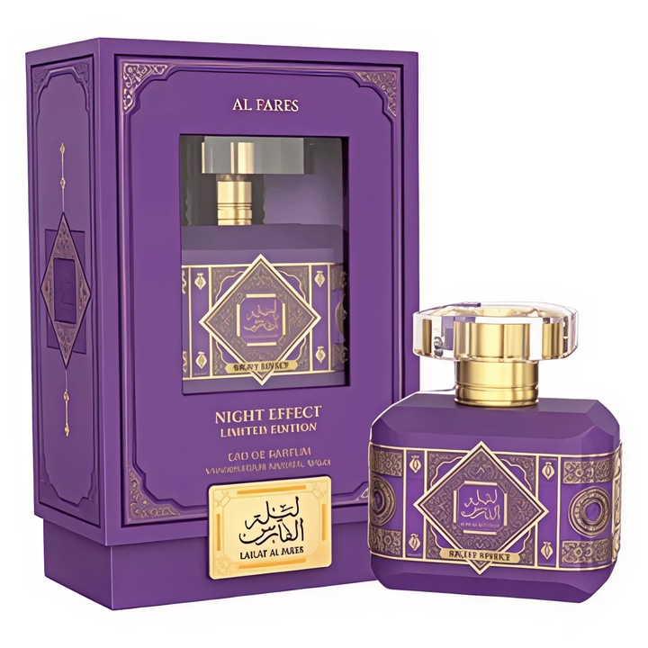 Al Fares Парфюмна вода, унисекс, 100 мл, топли нотки на ром и лавандула, основа от пачули и канела