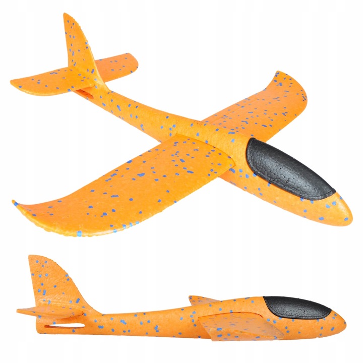 EPP habszivacs repülőgép, 47cm, narancssárga, PrzydaSie.pl, gyerekeknek, állítható szárnyakkal, ideális szabadtéri tevékenységekhez