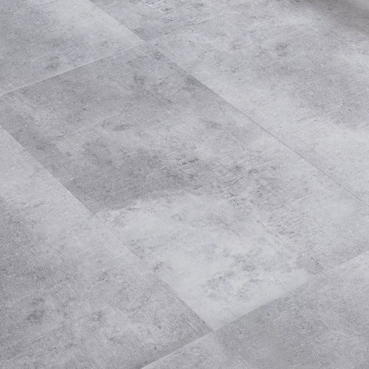 Set 40 placi pardoseala vinil, Neu.holz, 61 x 30.5 cm, efect beton, 7.442 m², gri