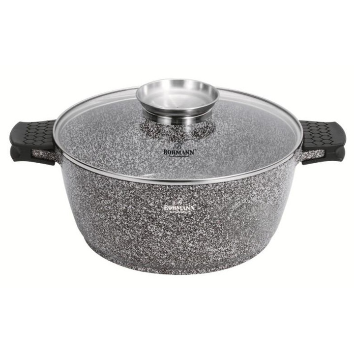 Bohmann készlet Öntött alumínium, tapadásmentes lábas 26 cm, 5.0 liter