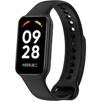 Curea compatibila Xiaomi Mi Band 8 Active, Sarphia Store, silicon, Negru