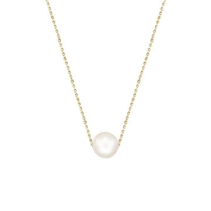 Колие Злато 375-9K с култивирана перла 8мм, верижка 38-40 см