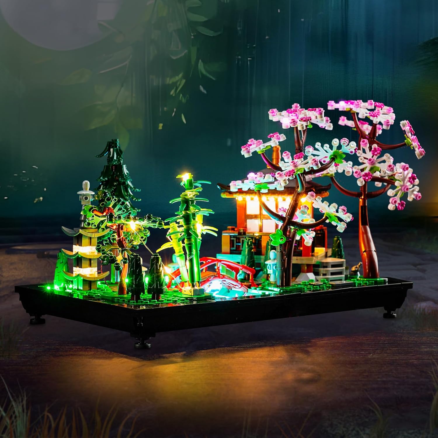 Lumina LED compatibila cu set de constructii Lego Tranquil Garden
