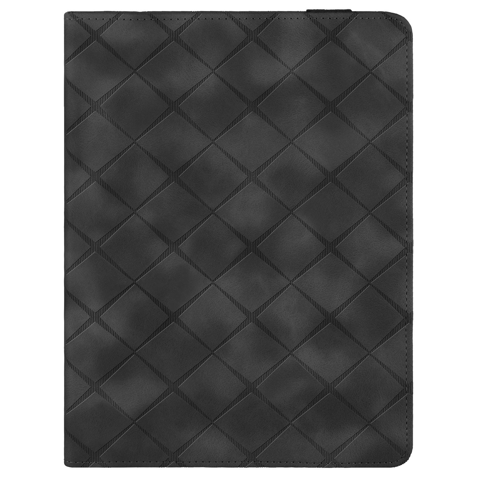 Husa tableta pentru Honor Pad X8a / X9 2024, piele gravata cu romburi, capac cu inchidere magnetica (negru)