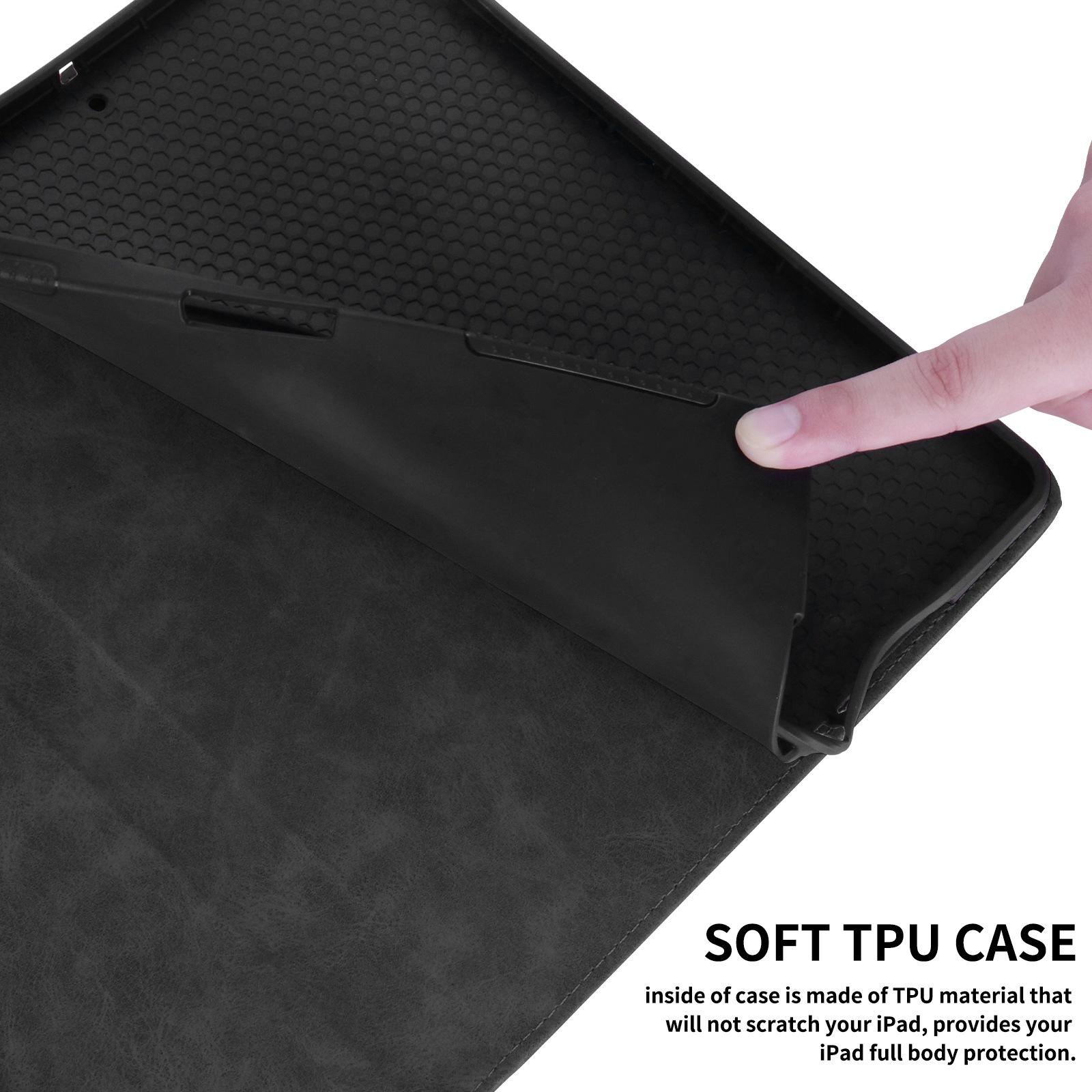 Husa tableta pentru Honor Pad X8a / X9 2024, piele gravata cu romburi, capac cu inchidere magnetica (negru)