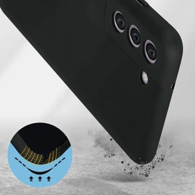 Husa protectie pentru Samsung S21 FE Liquid Silicone Negru