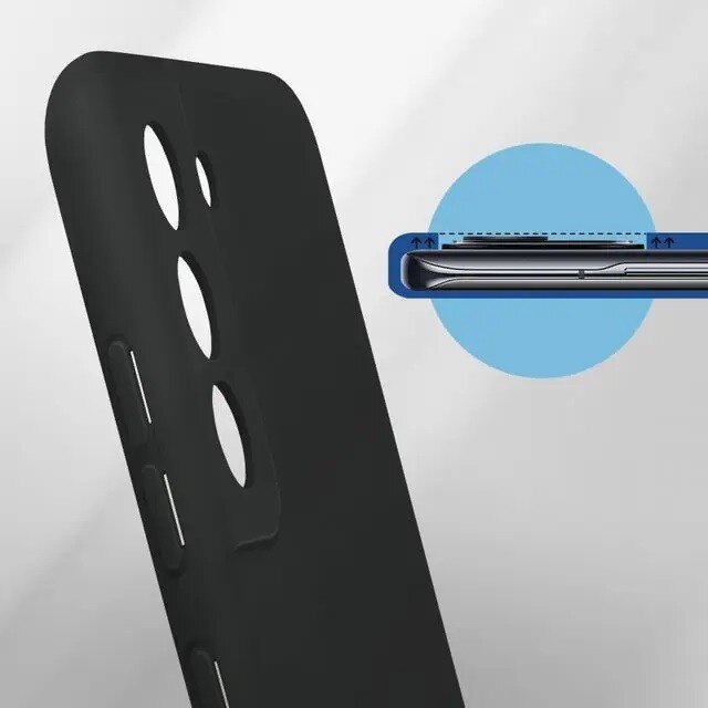 Husa protectie pentru Samsung S21 FE Liquid Silicone Negru