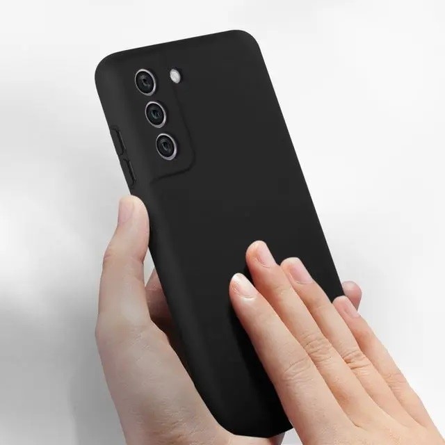 Husa protectie pentru Samsung S21 FE Liquid Silicone Negru