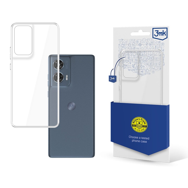 Husa telefon Motorola Moto Edge 50 Fusion, Clear Case, protectie maxima, design minimalist, transparent
