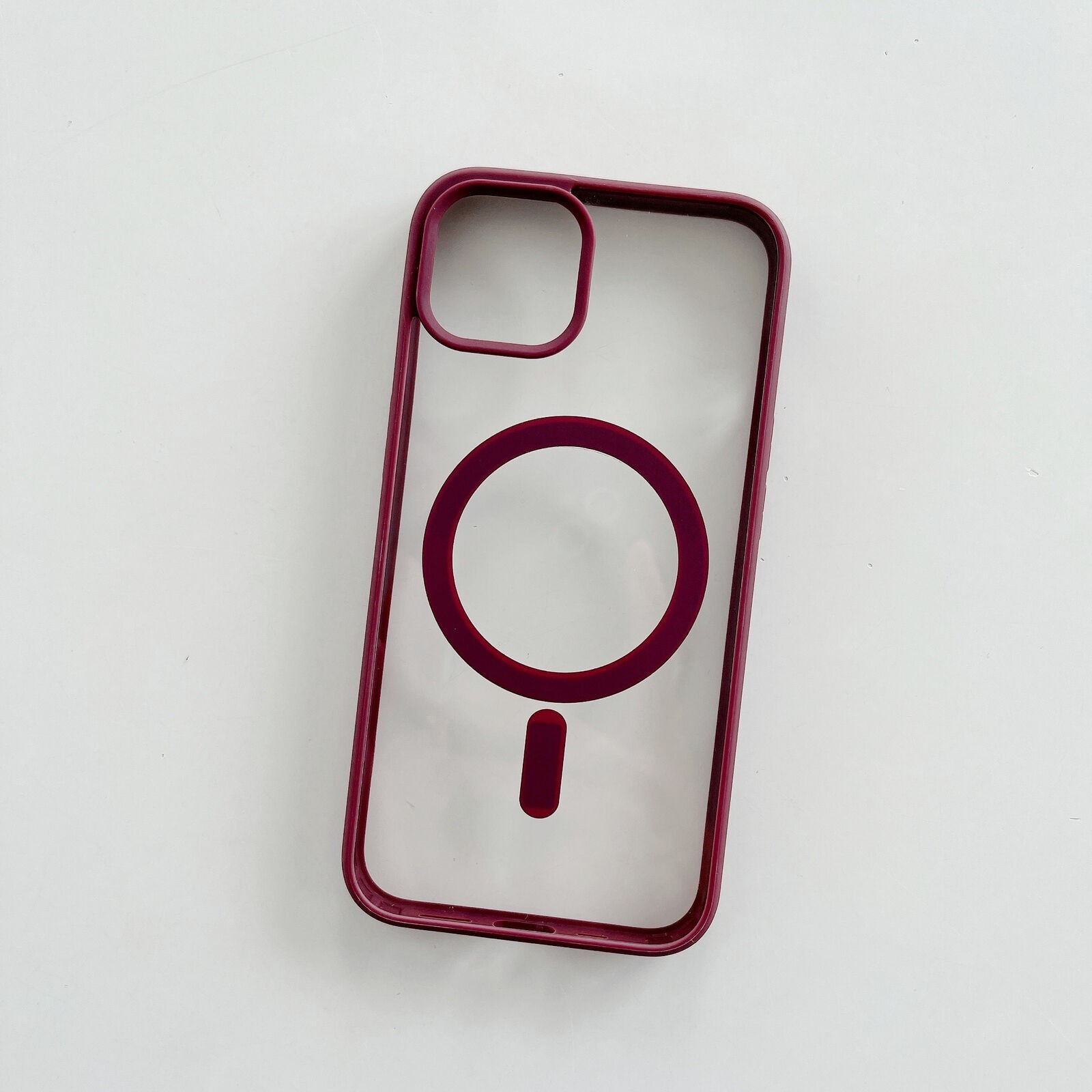 Husa MagSafe pentru Apple iPhone 11, Full Cover, Frosted Acrylic Color Big Hole, Magnetica, Incarcare Wireless, Flippy, Mov