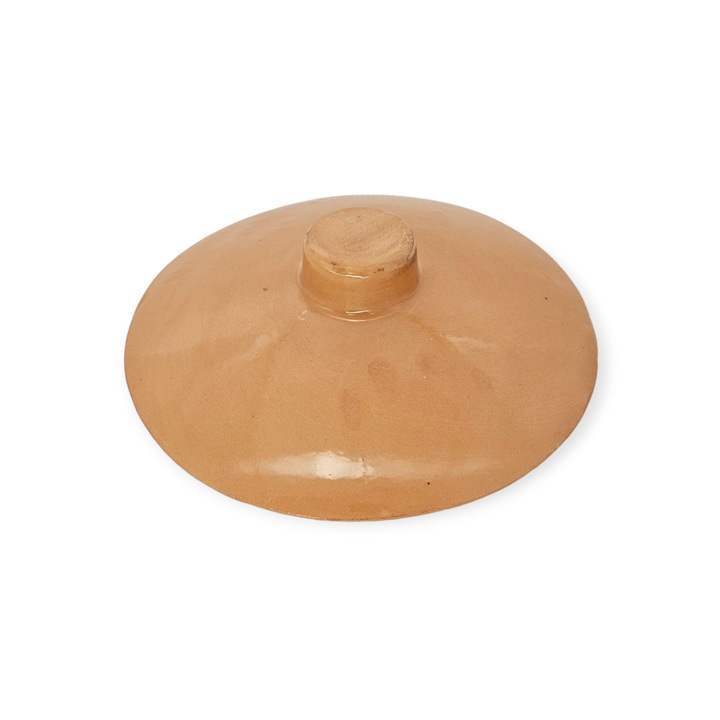 Capac vas de cuptor mediu natur 19 cm