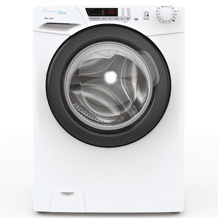 Candy Ultra HCU2102DWB4/1-S mosógép, 10kg, 1200RPM, 16 program, Digitális kijelző, Mix Power System, B energiaosztály, Fehér