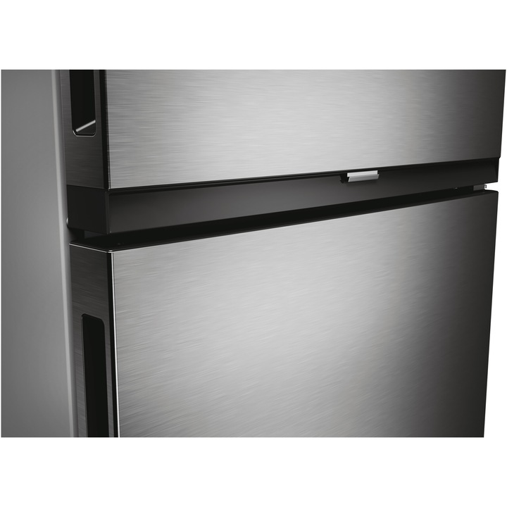 Combina frigorifica Candy ECN2CQTEX186, No Frost, 355 l, H 185 cm, Clasa E, Wi-Fi, inox