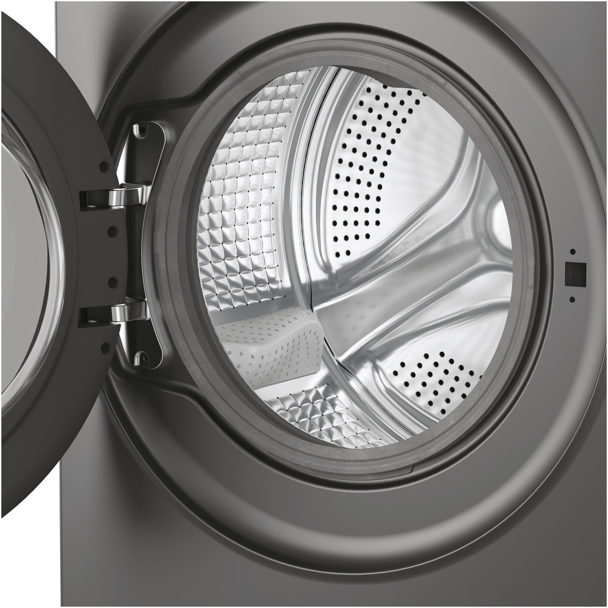 Masina de spalat rufe Candy ProWash 700 slim BS 49SB8G-S, 9 kg, 1400 RPM, 16 programe, Motor Inverter, Steam, LCD Touch display, Soft Drum, Dual Spray, Programe rapide de spalare, Wifi, Clasa A, Antracit