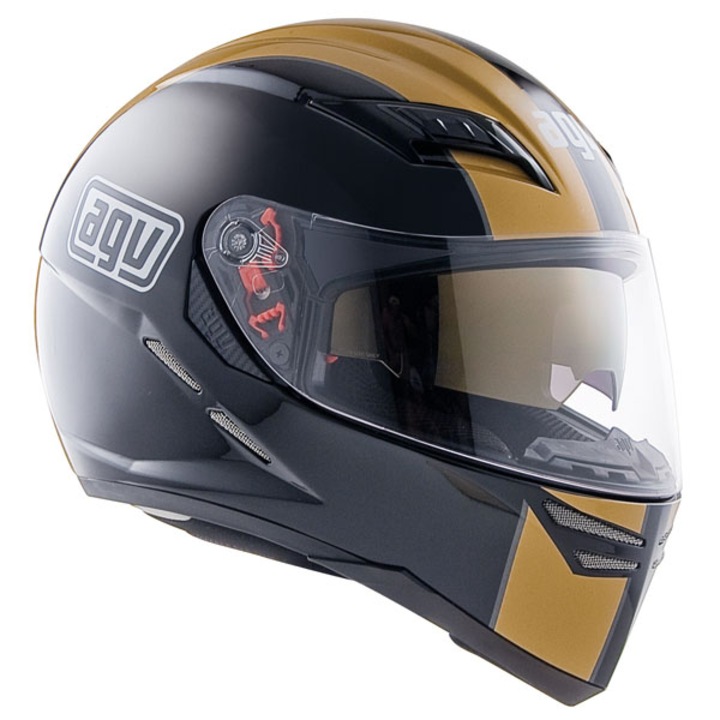 Casca moto full face S 4 SV AGV E2205 MULTI NAKED BLACK GOLD made by AGV Italia, omologare E2205, ochelari de soare, Marimea S