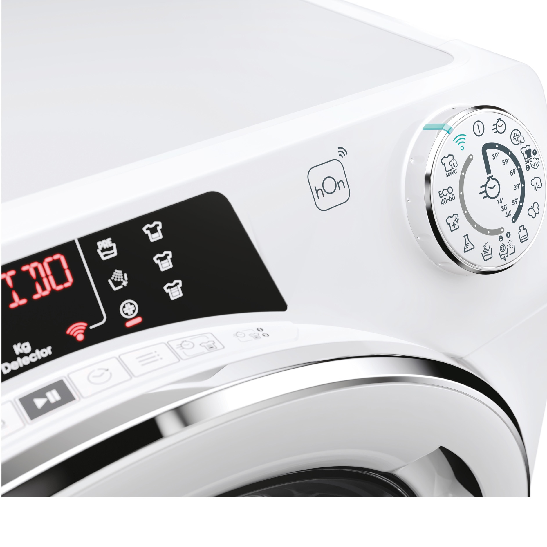 Masina de spalat rufe slim Candy Rapido RO 496DWMC7/1-S, 9 kg, 1400 RPM, 16 programe, Motor Inverter, Steam, Quick&Clean, WiFi, Clasa A, Alb