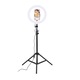 Lampa circulara SkyTechs® ring light 25 cm SMD 116 x LED stativ masa trepied photo studio suport 2 smartphone selfie makeup Lamp 3 moduri de lumina cu telecomanda selfie bluetooth