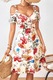 Rochie florala de vara, eleganta, cu umerii goi