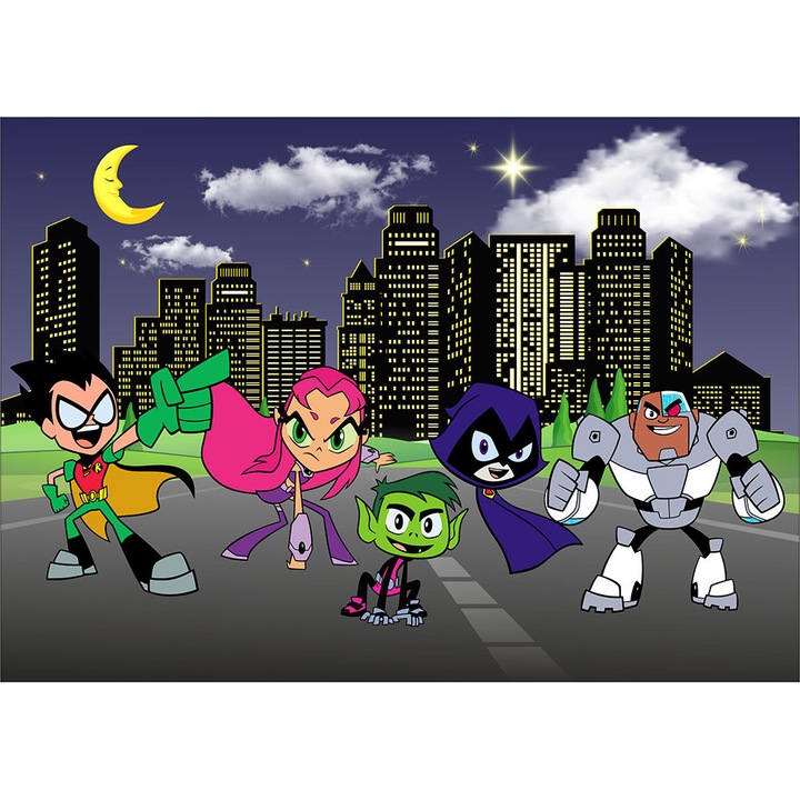 Fototapet Copii, Tinerii Titani, autoadeziv, multicolor, 80x120 cm