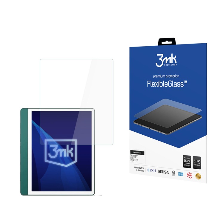 Protectie ecran 3mk FlexibleGlass pentru Amazon Kindle Scribe 2 (2024), ultra subtire, rezistent la zgarieturi, 13"
