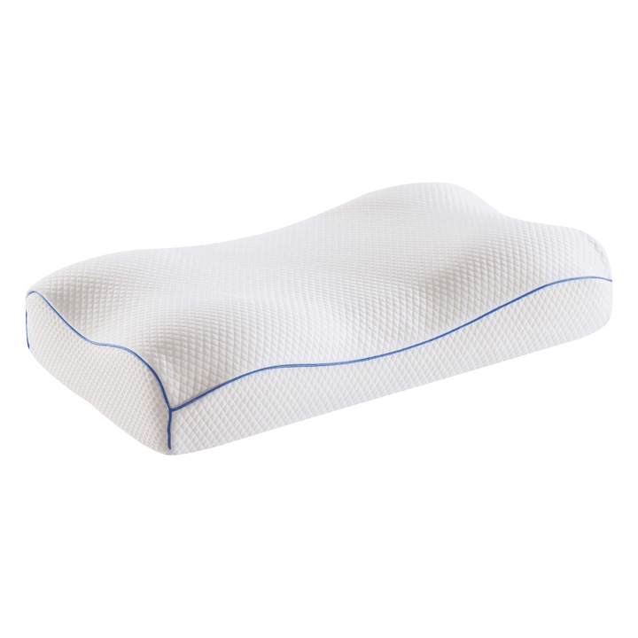 Perna ortopedică Dormiamo KARELIA spumă hidrofila, fermitate medie, 60x35x12/14cm