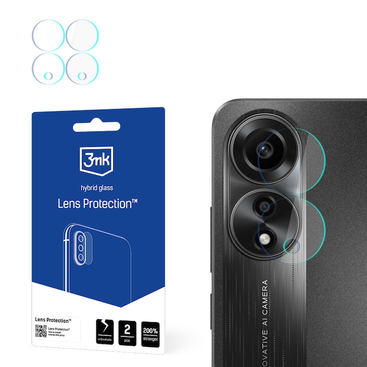 Folii protectie telefoane, Oppo A78 5G, protectie lentila, anti-fisura, 0,16mm