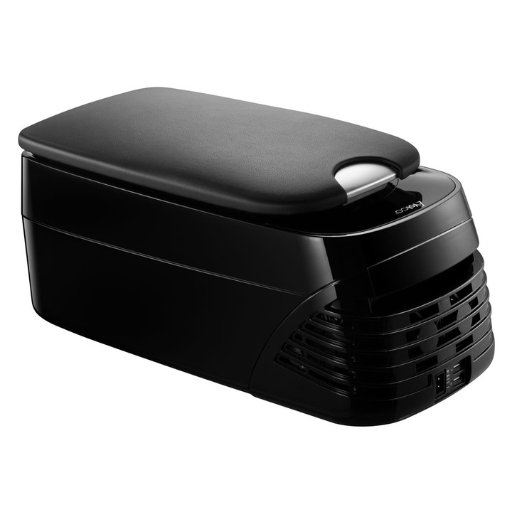 Frigider portabil Yolco CX8, compresor, 8l, negru mat, 12/24V DC