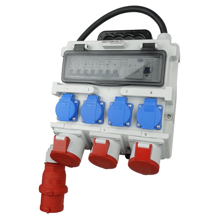 Tablou de distributie pentru cladiri Doktorvolt TR-S/FI, 32A, 2x16A, 4x230V, SKH Schuko