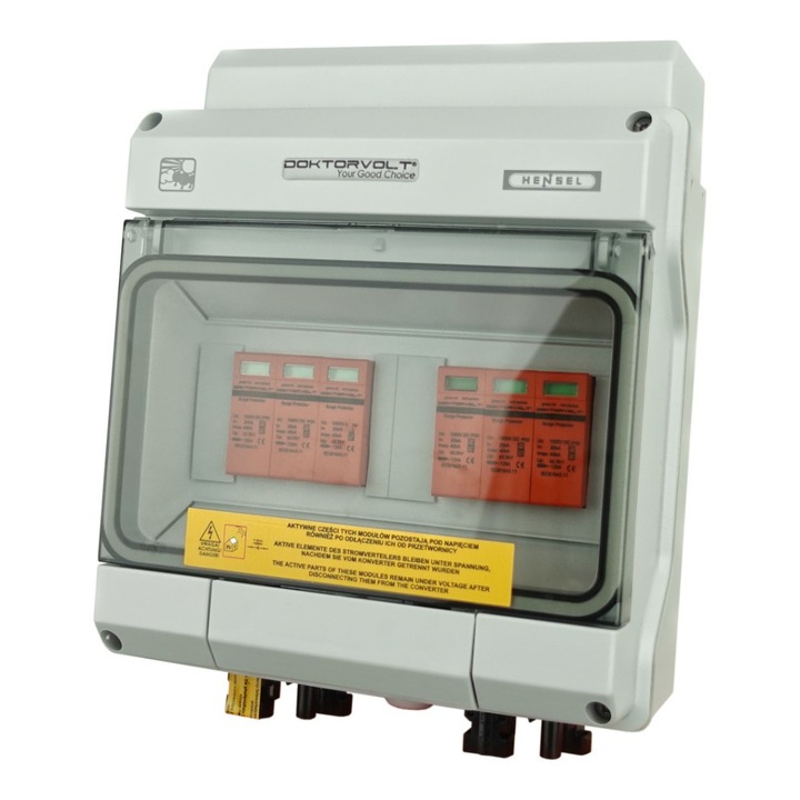 Tablou fotovoltaic cu distributie solara DC 1000V T1 T2 40kA MC4 cu 2 siruri IP65 Doktorvolt 4593