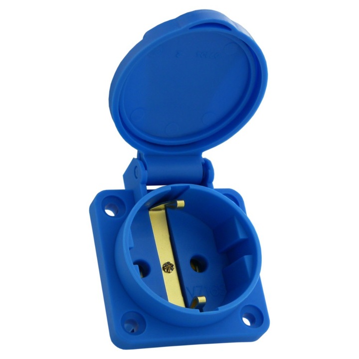 Gniazdo tablicowe 230V, 16A, IP54, Schuko, 50x50x44mm