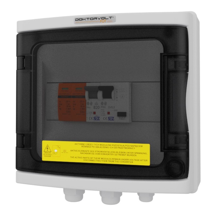 Tablou de distributie solar fotovoltaic Doktorvolt, 25A, 300mA
