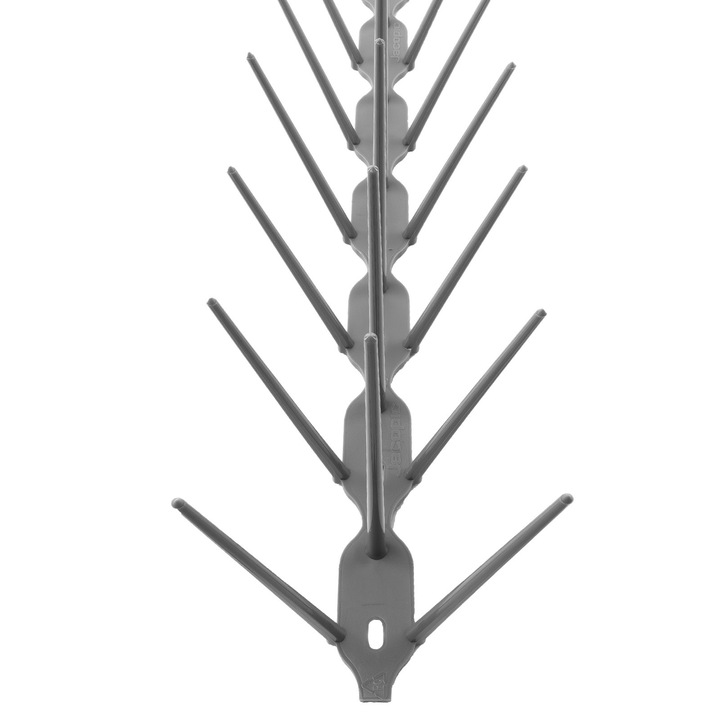 Cutite de plastic repelent pentru pasari Doktorvolt, 34cmx3cmx9.5cm gri, protectie eficienta impotriva pasarilor