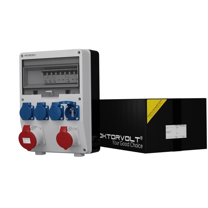 Tablou de distributie pentru cladiri Doktorvolt TD-S 32A 16A 4x230V Mennekes