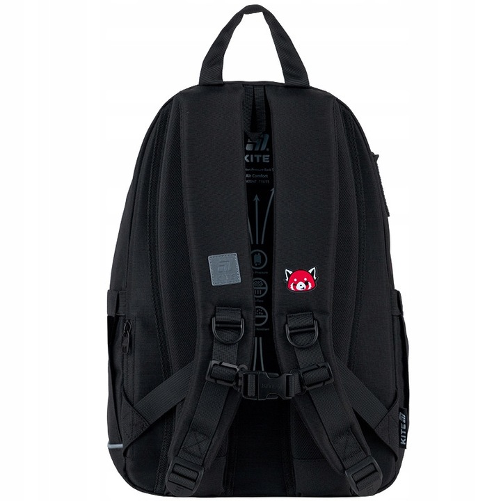 Kite Aggretsuko ifjúsági iskolai hátizsák, 19 l, fekete