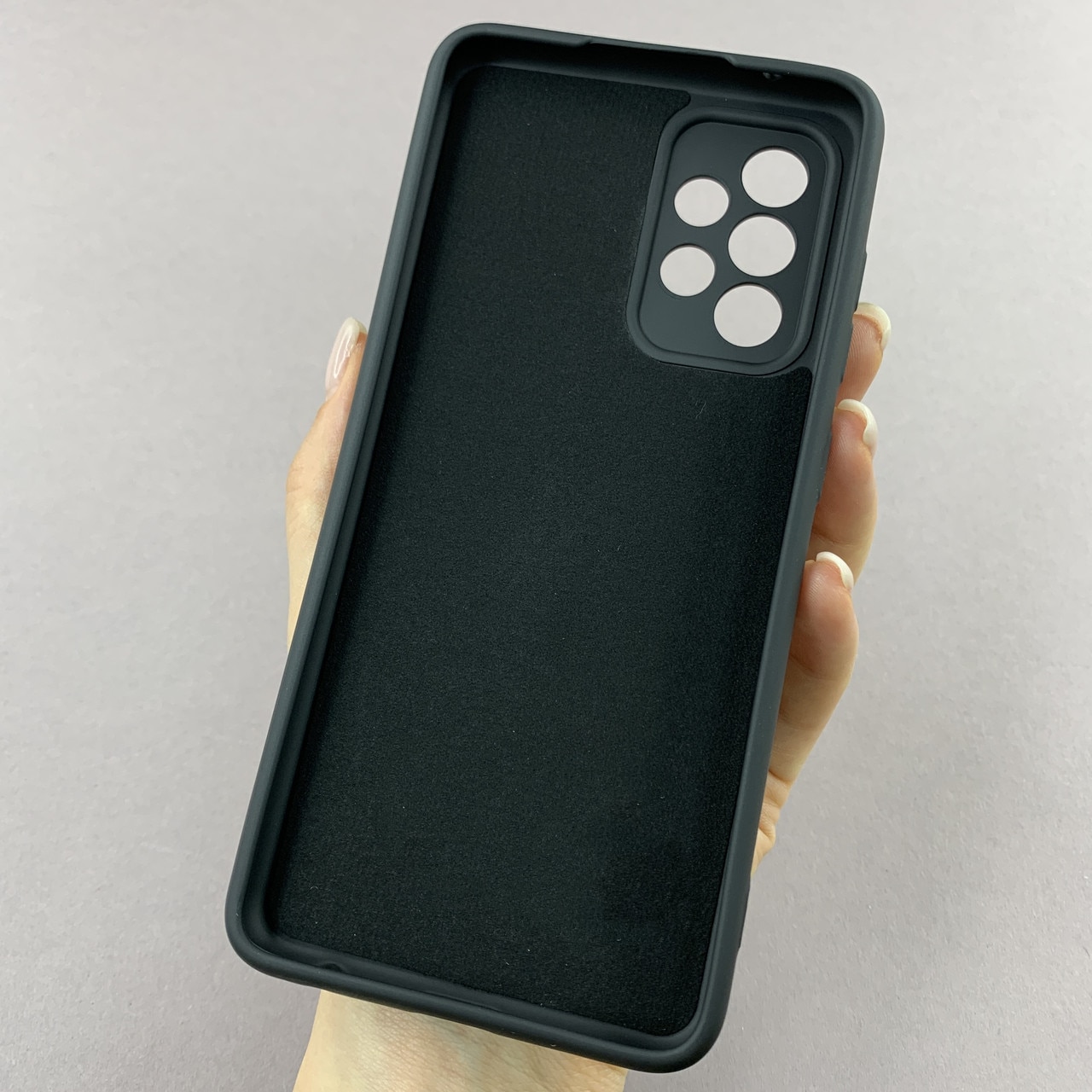 Husa telefon compatibila cu Samsung Galaxy A33 5G, Soft Silicone Premium, Anti-Soc, Protectie camera, Microfibra interior ( catifea ), Margini Ridicate pentru Protectia Ecranului, Negru