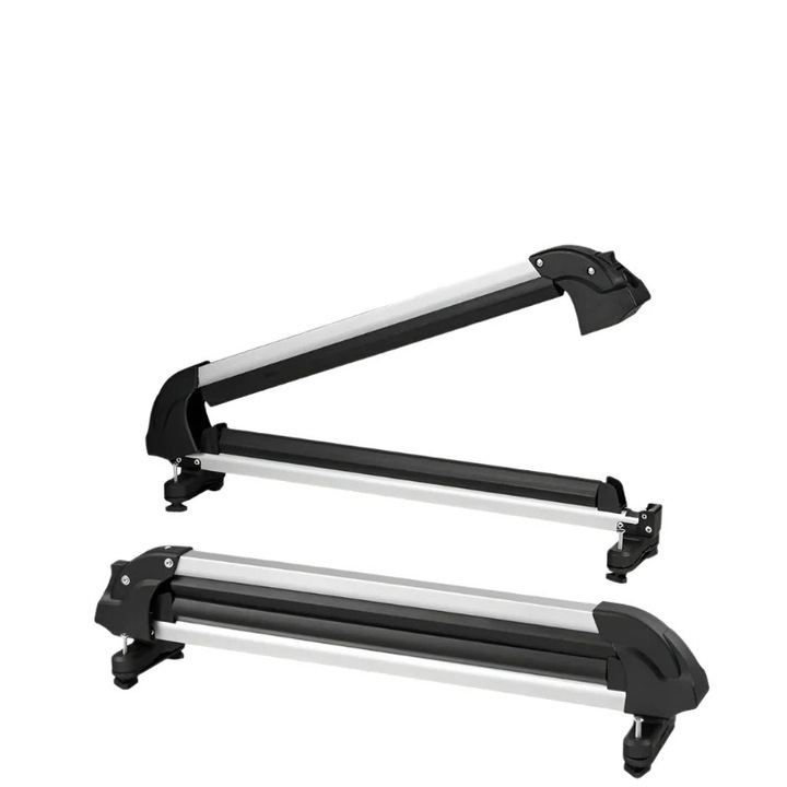 Síléctartó autótetőre, zárható, 80 cm, alumínium, a legtöbb keresztrúdra illeszkedik, fekete