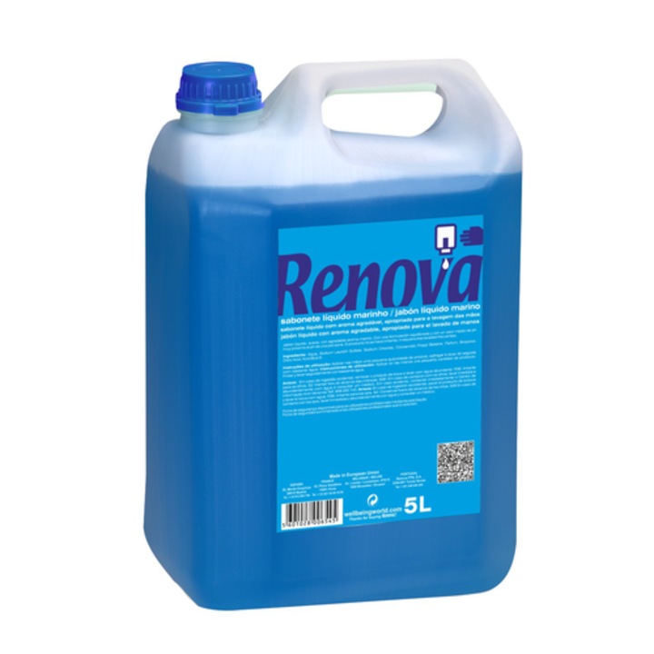 Renova folyékony szappan 5000ml, kék, finom illatú, uniszex