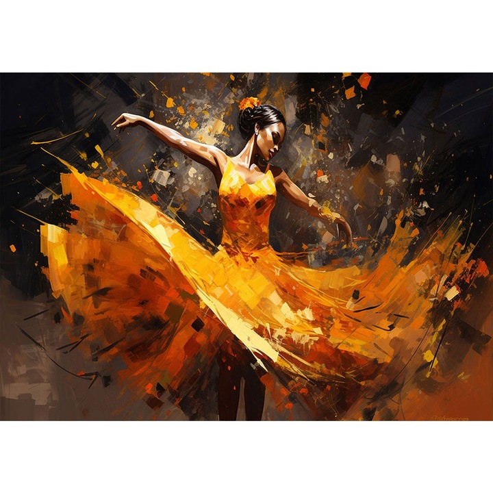 Fototapet 3D, autoadeziv, Modern Flamenco, multicolor, 120x200 cm 3D147