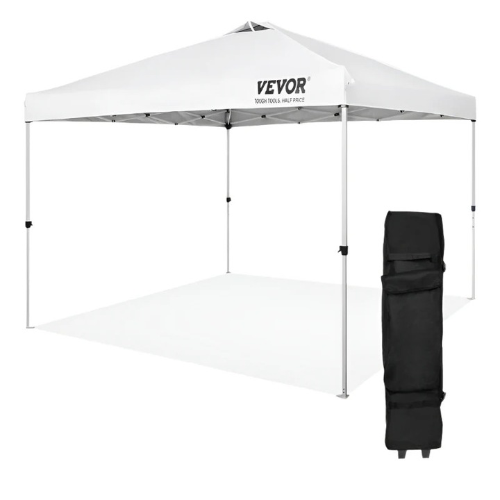 Сгъваема палатка, PU покритие 250D сребриста, водоустойчив слънцезащитен навес, сива