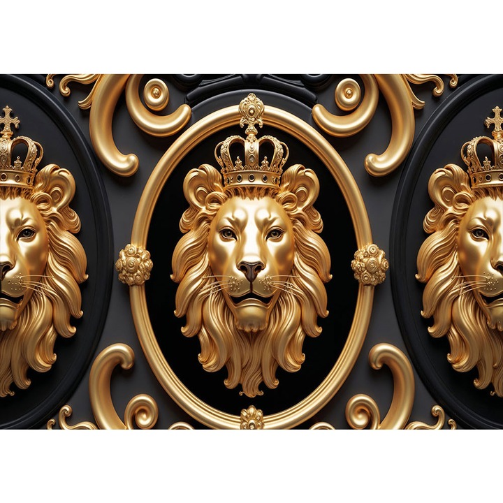 Fototapet 3D, autoadeziv, Leu, multicolor, 120x200 cm 3D229