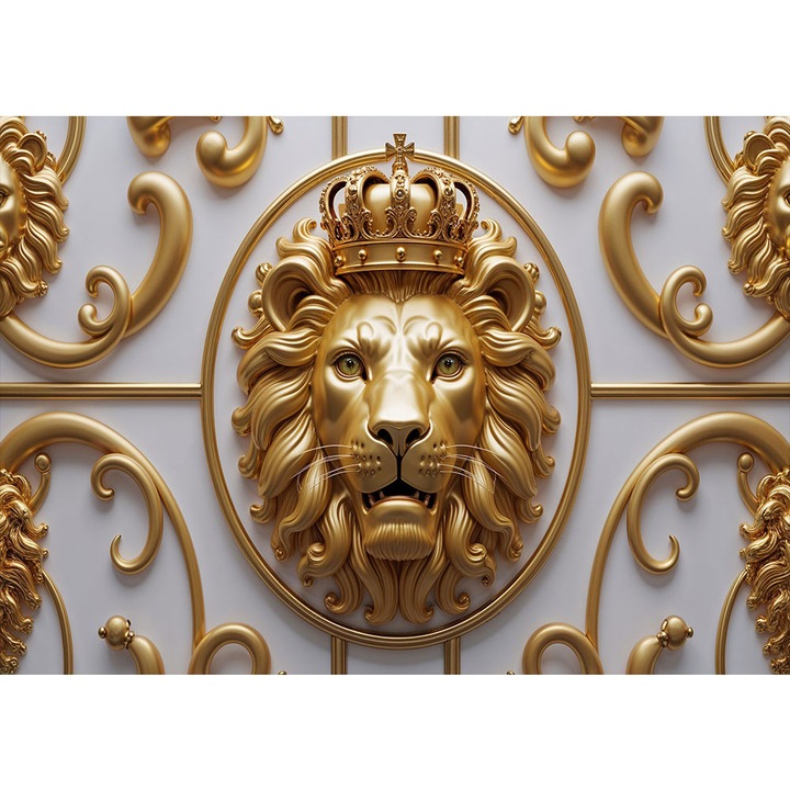 Fototapet 3D, autoadeziv, Leu, multicolor, 120x200 cm 3D228