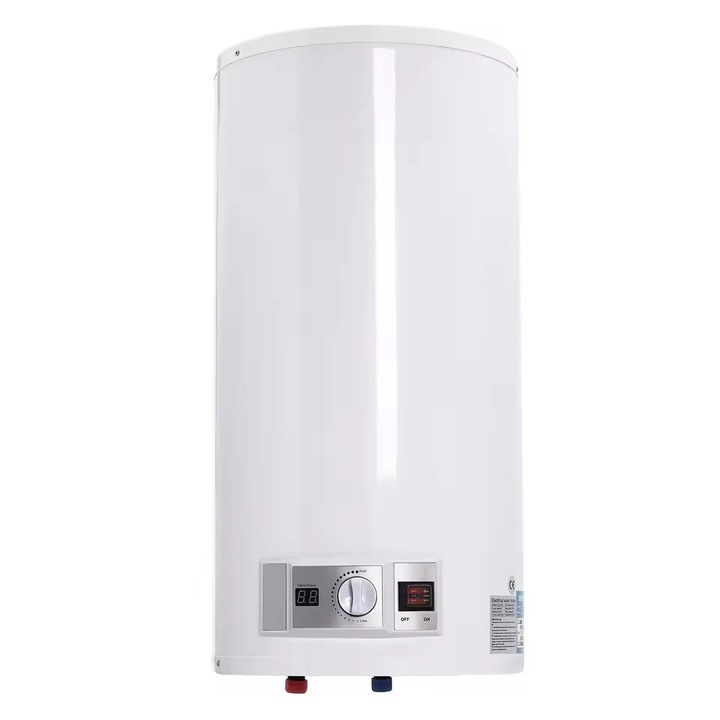 Електрически бойлер 50L 2000W бял вертикален за вграден монтаж