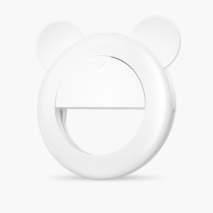 Lampa circulara Ring Light 30cm, 180 LED-uri, 3 moduri de lumina, 10 trepte intensitate, lumina soft, suport telefon, trepied inclus, USB, negru