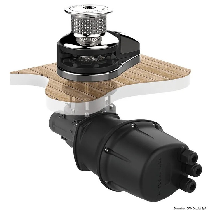 Електрическа лебедка Vinci VX3 GO 12/24V Lewmar, с капитанова и котвена лебедка, диаметър на веригата 8 мм, 24V