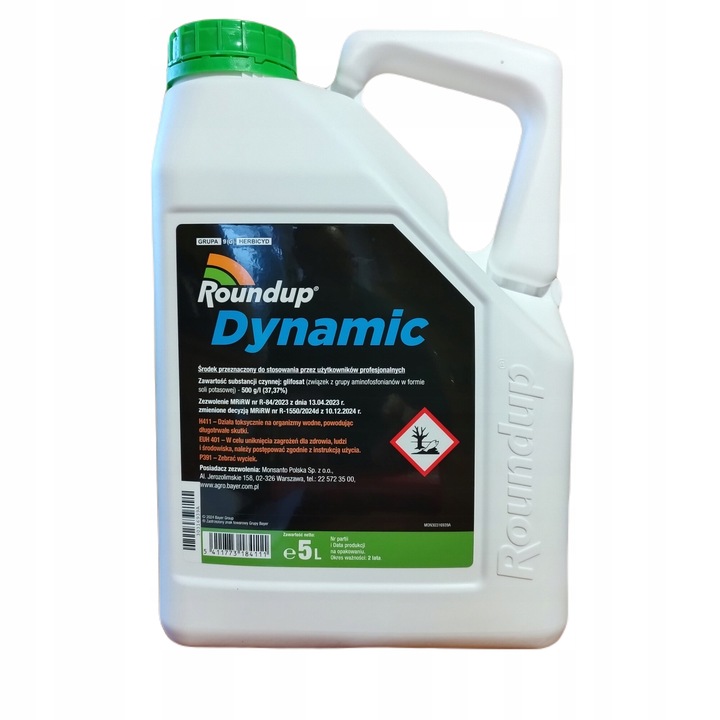 Bayer növényvédőszer, 5l, glifozát 500 g/l, veszélyes növények irtására