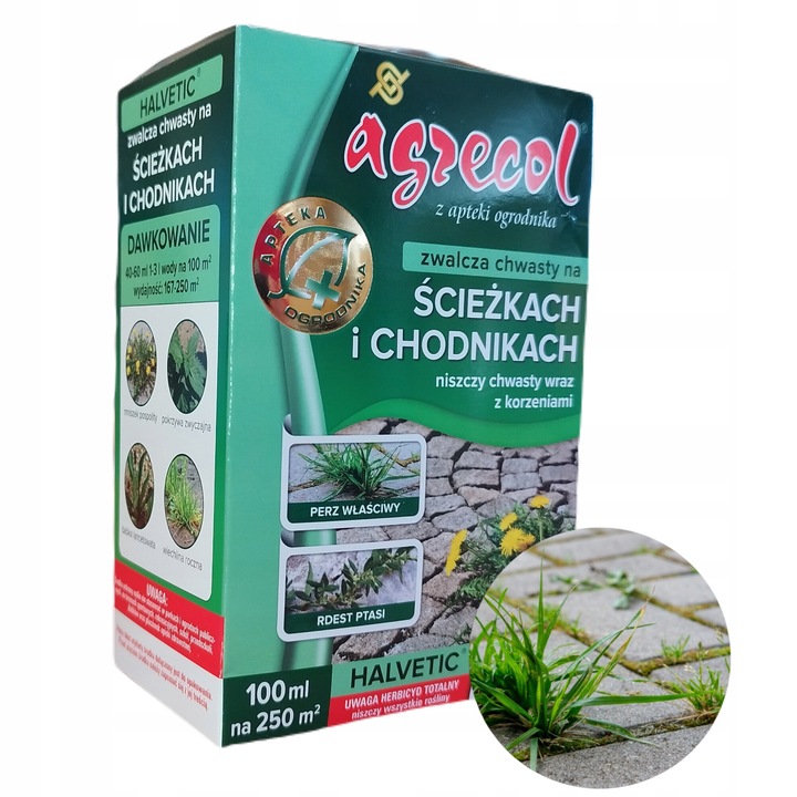 Agrecol növényvédő szer, 100ml, glifozát, gyümölcsfákhoz és bekötőutakhoz, szisztémás